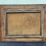 Tableau impressionniste, huile sur toile signée sonneville  + 4 cd neufs