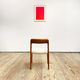 Mid century teak dining chair by Niels O. Møller for J.L. Moller, Model 75,Denmark, 1950s