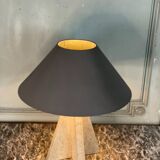 Travertine table lamp, circa 1990