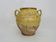 Magnificent glazed yellow confit pot, south-west of France. 19th century.