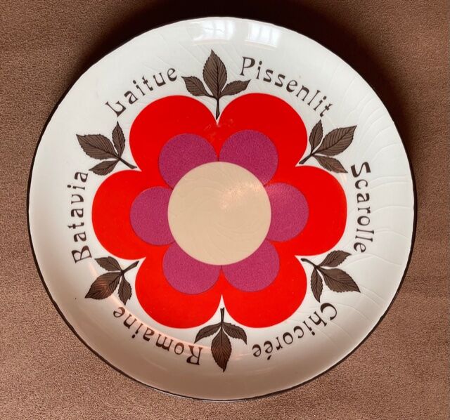 4 plates Gien "harmony" 1970