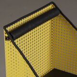 Vintage Memphis yellow metal chair by Peter Preller, Germany 1980s