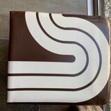 Pouf Pierre Cardin in 70s vinyl
