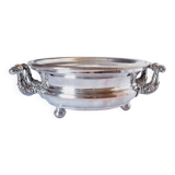 Antique 20th century silver plated baroque style plate warmer