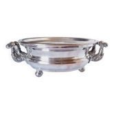 Antique 20th century silver plated baroque style plate warmer
