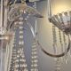 Lustre, crystal and silver-plated metal, Swedish neoclassicism