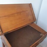 School-school desk 50 years with sliding bench