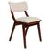 Mid-Century Modern Bumerang Chair, light cream bouclé, Poland, 1960s