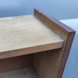 Bookcase wood and feet black metal