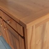 Elm sideboard Maison Regain, 80's