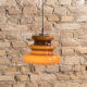 Orange suspension lamp, by Peill & Putzler, circa 1970