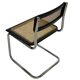 Chaise vintage Cesca style modèle B32 en chrome et noir