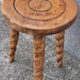 Folk art tripod stool