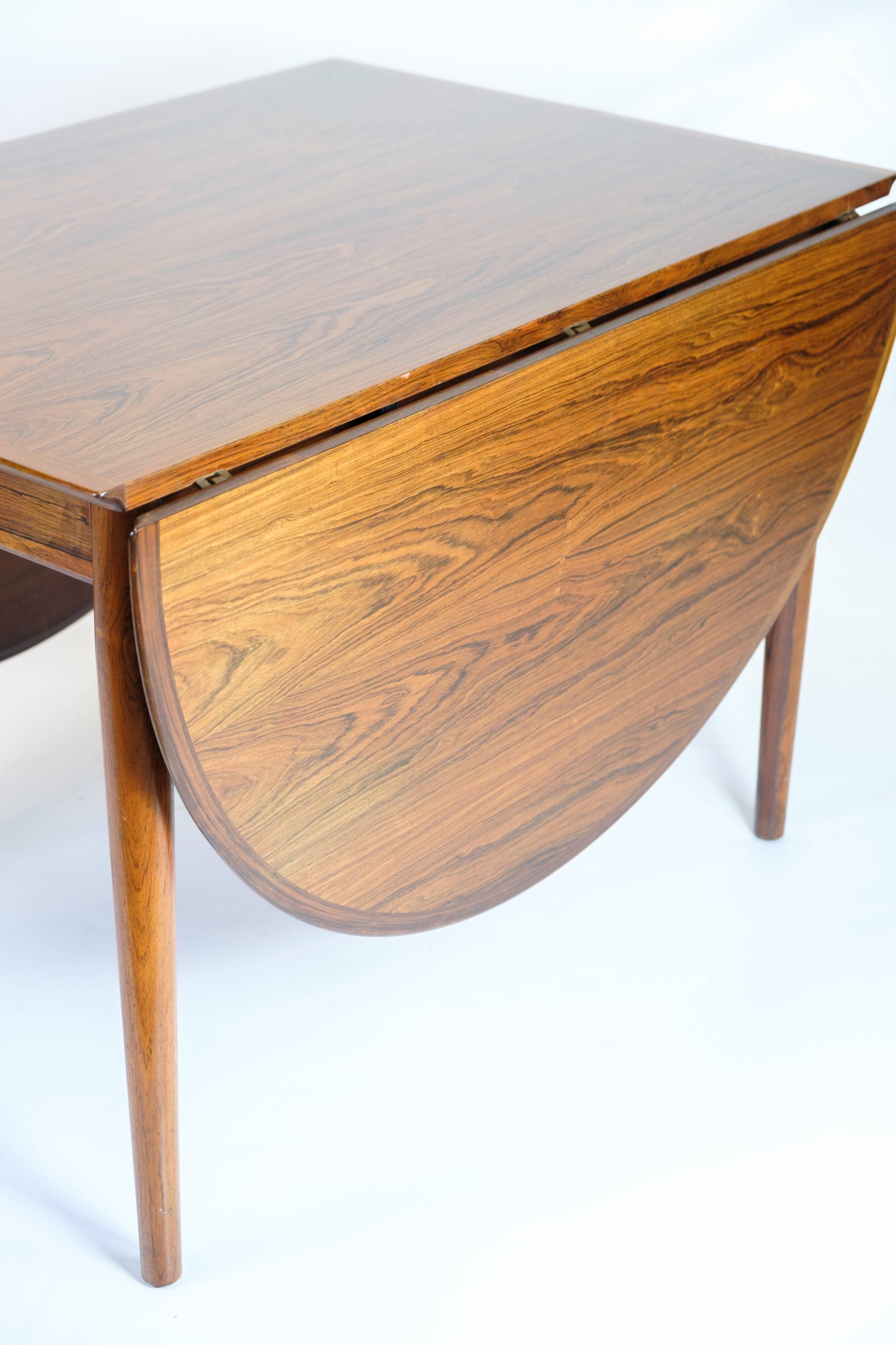 Dining table with extension & flaps - Rosewood - Arne Vodder - Danish design - 1960s