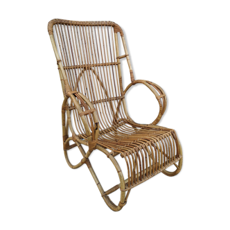 Rattan lounge chair