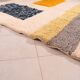 Berber wool rug with colourful patterns, size 150/250 cm.