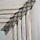 Mirror Art Deco patinated wood and stucco floral patterned Broquart Bordeaux 99 cm x 63 cm
