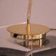 Set of 2 desk or table lamps in brass by Massive Belgium 1980's