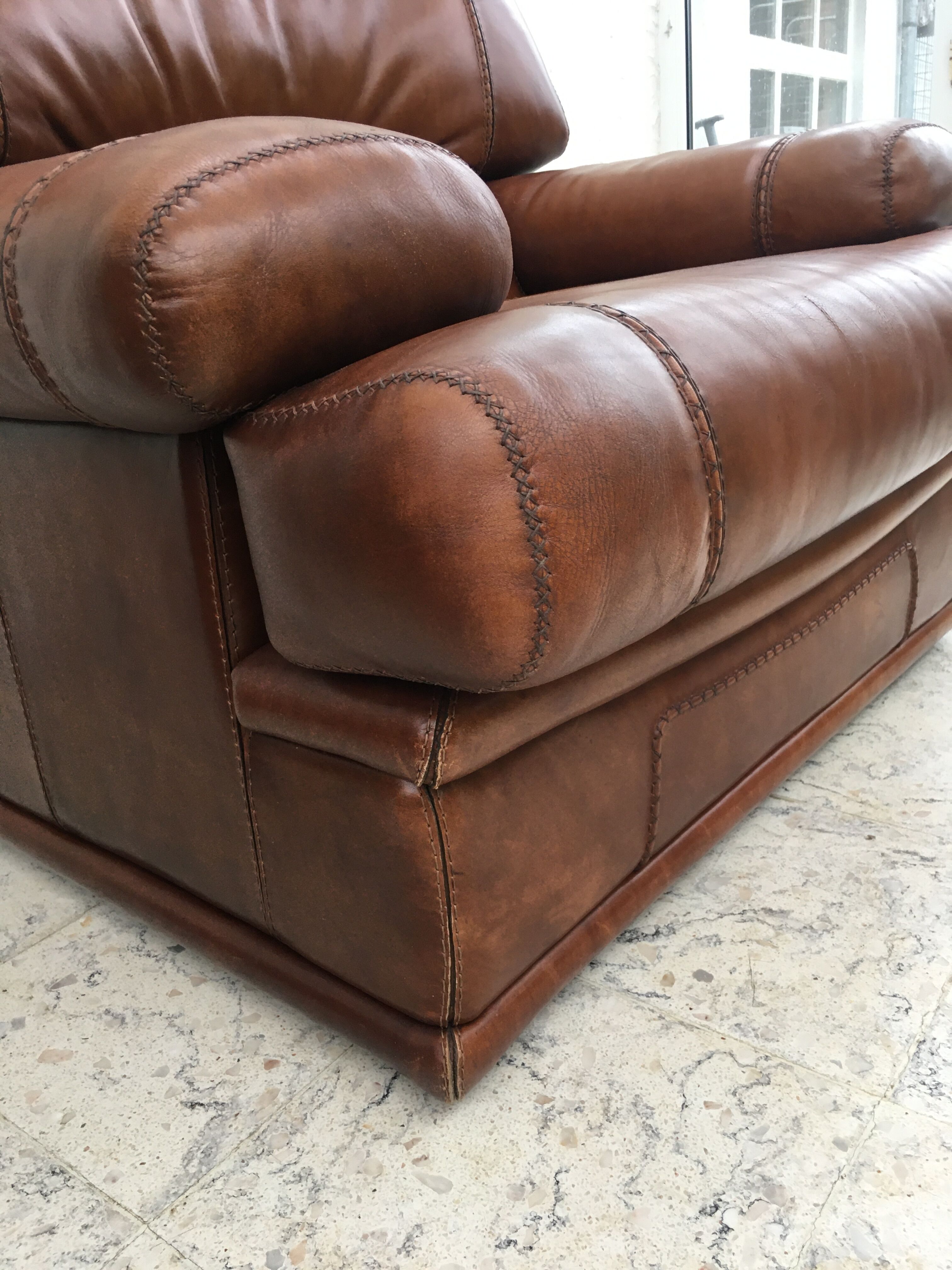 Leather armchair
