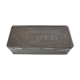 Old brown biscuit metal box