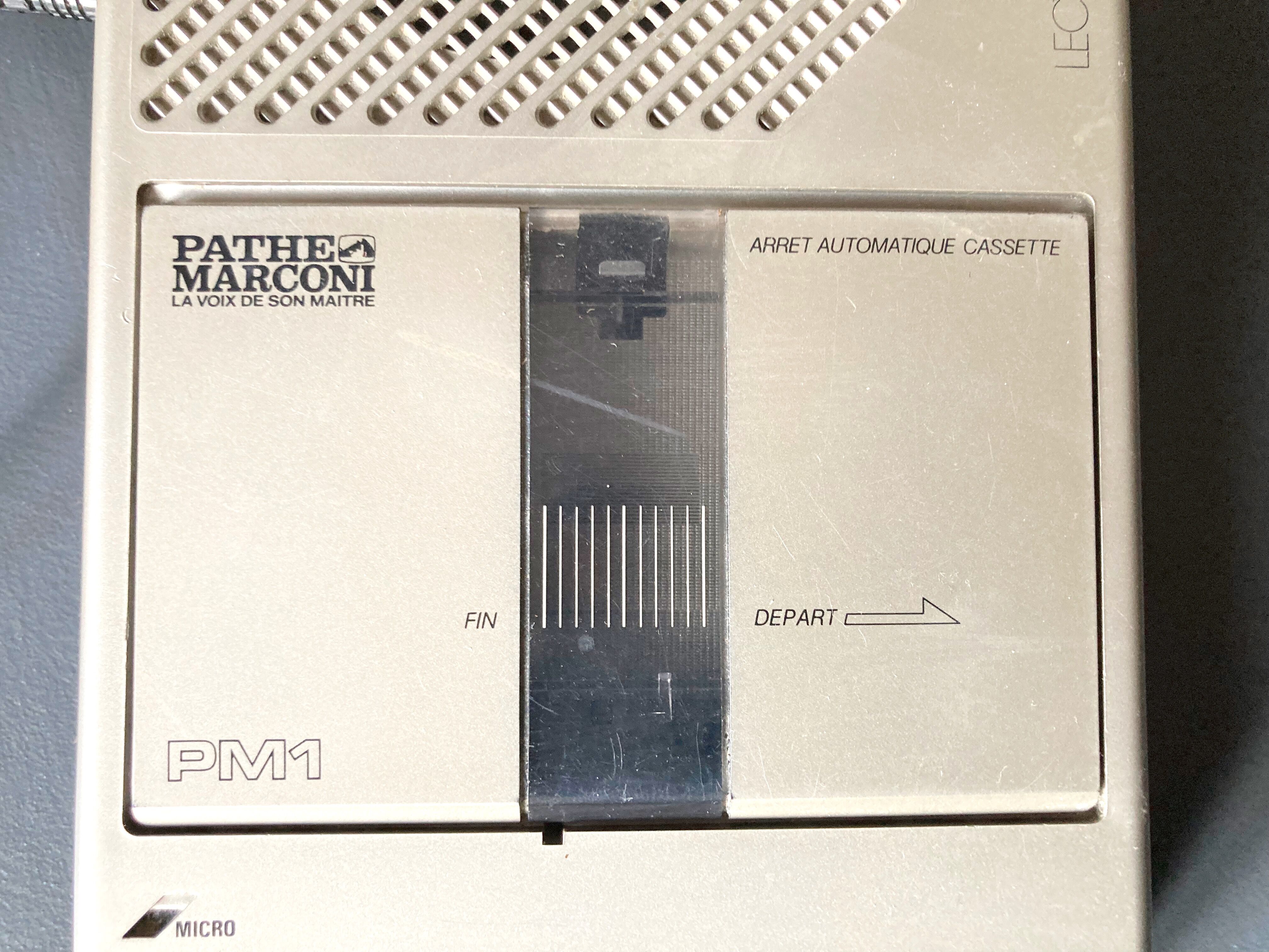 Pathé Marconni K7 recorder player