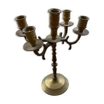 Bronze candlesticks 5 ancient branches