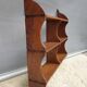 Etagère murale en accolades bois vintage 3 tablettes