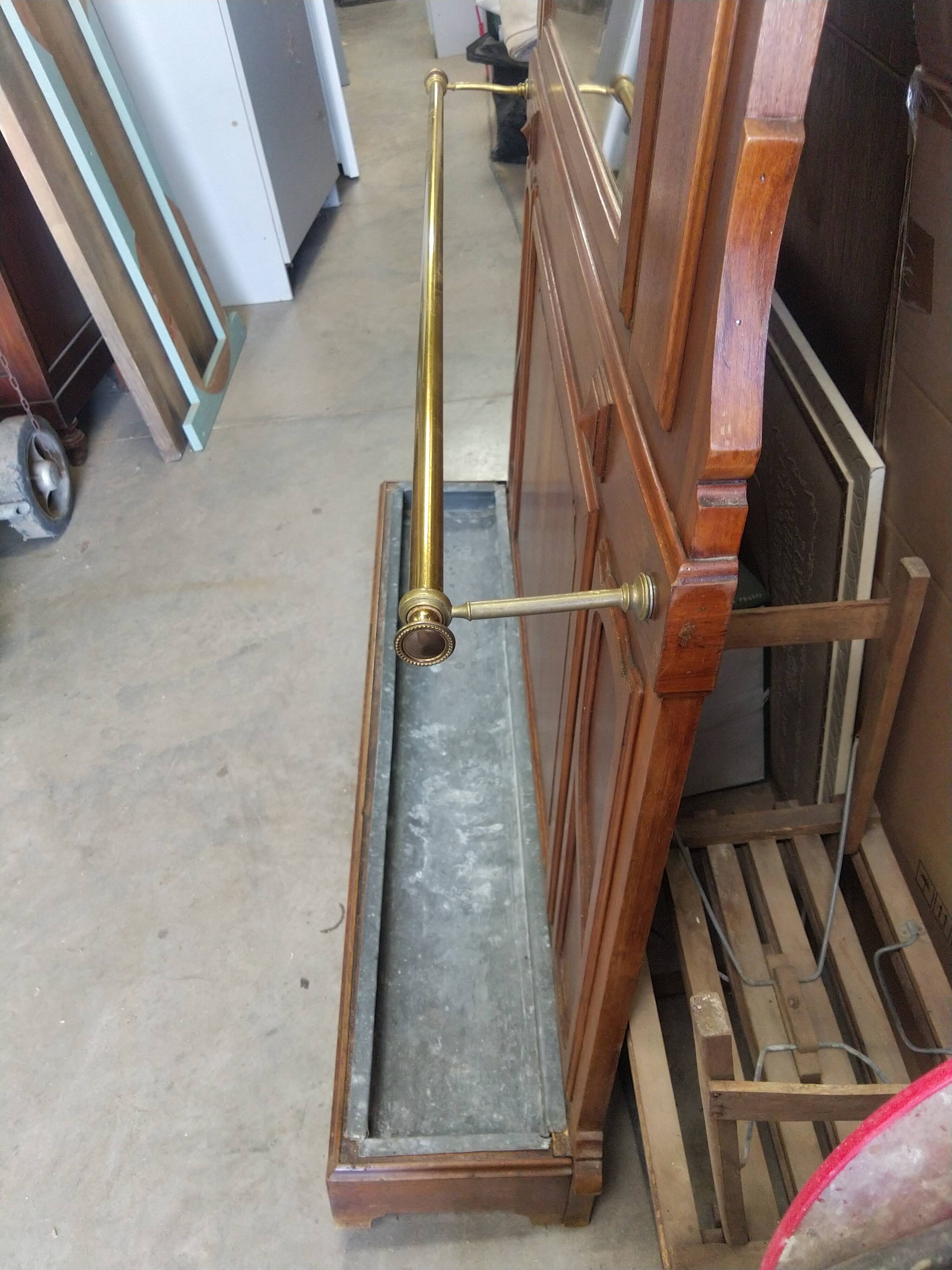 Cloakroom, wall coat rack