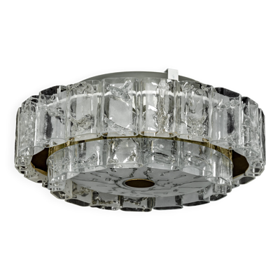 Lustre à tubes en verre Murano par Doria, Allemagne, années 1960