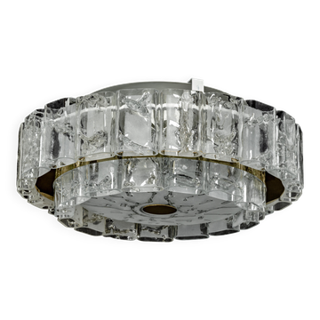 Lustre à tubes en verre Murano par Doria, Allemagne, années 1960