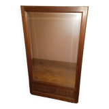 Miroir avec contour en bois