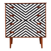 Commode danois Op-Art du milieu du siècle, années 1960.