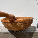 Large round rattan basket