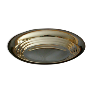 plat creux ovale en métal