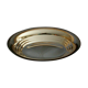 Oval hollow plate in silver metal 5%, Goldsmithing "St Médard Orfèvres"