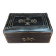 Marquetry jewelry box and music box