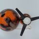 Lampe vintage champion verre de Murano orange
