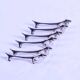 6 vintage metal dog-shaped knife holders