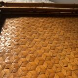 Vintage tray in rattan