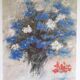 Wildflower bouquet, printed poster on vellum paper.