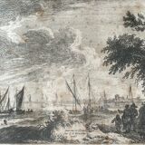 Tableau gravure ancienne xviiie franz edmund weirotter 1763