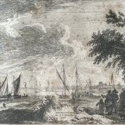 Antique engraving painting XVIIIth Franz Edmund Weirotter 1763