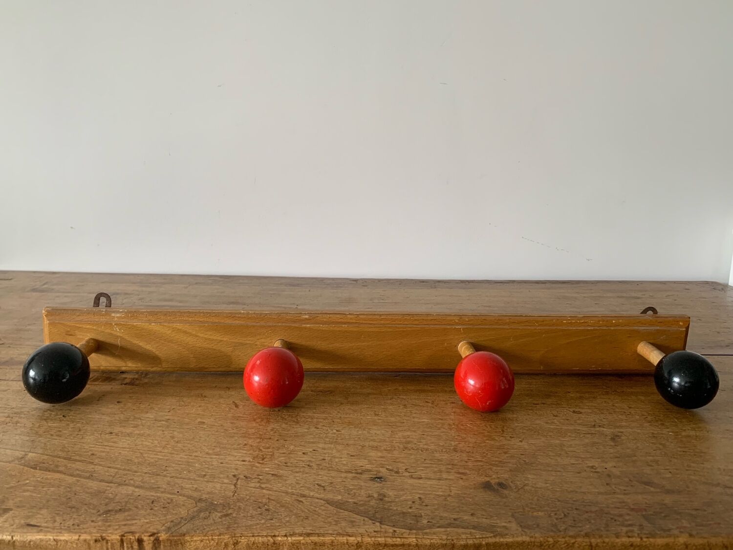 Vintage wall coat rack