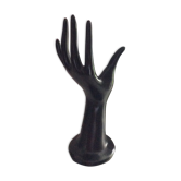 Vintage black ceramic hand