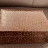 Leather jewelry box