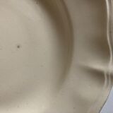 Sarreguemines ivory ivory pastry plate with godrons
