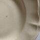 Sarreguemines ivory ivory pastry plate with godrons