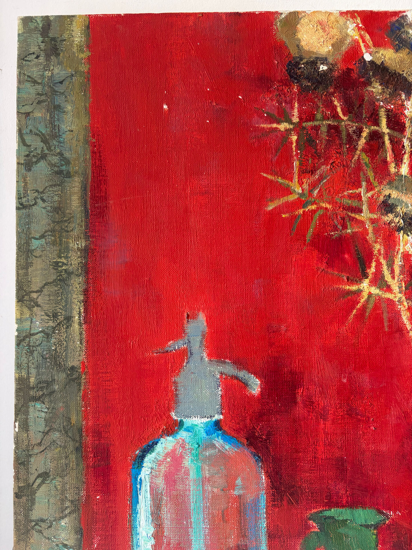 Still life with siphon, oil on canvas by J Millon