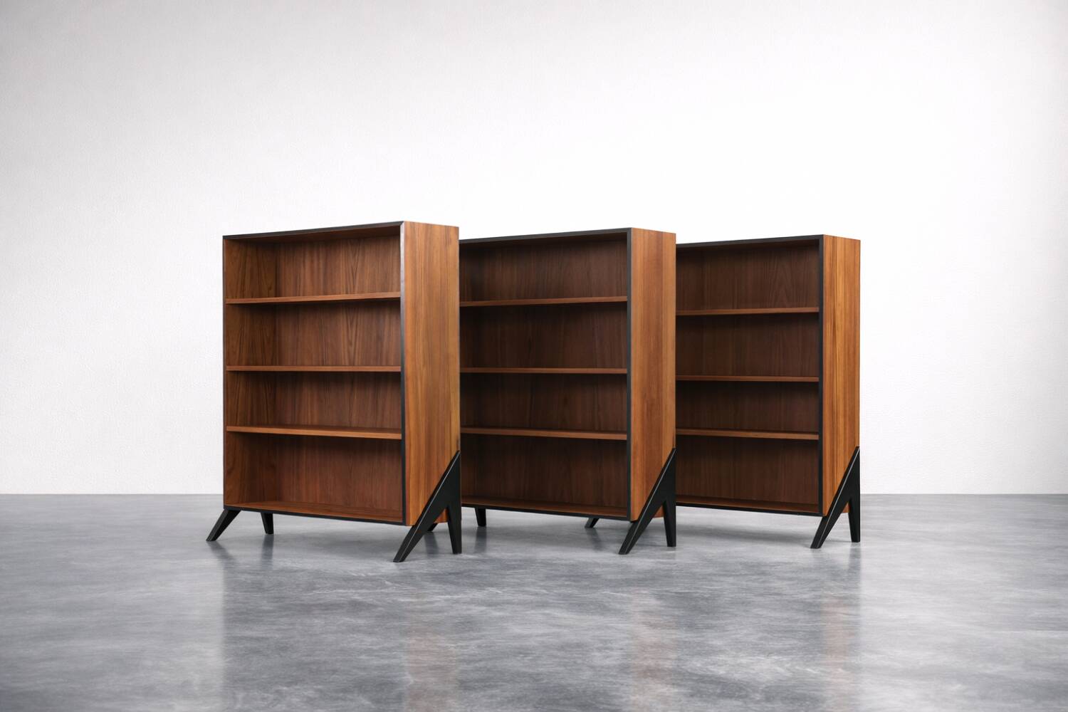 Vintage Mid-Century Scandinavian Modern Teak Bookcase, 1960s