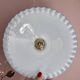 Suspension abat-jour vintage en opaline bleue